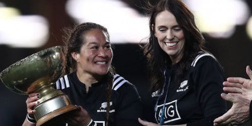 Fiaoo Faamausili and Prime Minister Jacinda Ardern 1582053060