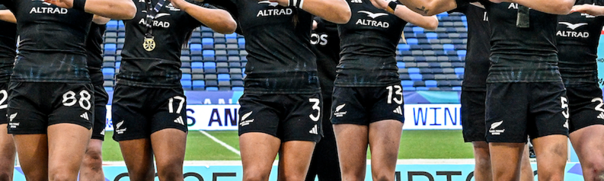 Black Ferns Sevens Hero Background Image