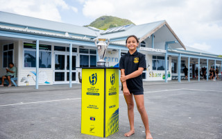 rwc2021 trophy ahipara